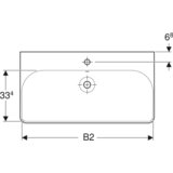 Geberit Smyle Square 75 lavabo 500.249.01.1 | ePonuda.com