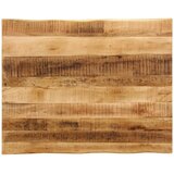 vidaXL Mizna plošča z naravnim robom 90x80x3,8 cm trden robusten mango | Shoptok.si