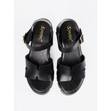 SEASTAR Black high platform sandals | Shoptok.si