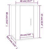 vidaXL Stenska TV omarica dimljen hrast 40x34,5x60 cm | Shoptok.si