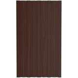 Krovni panel 12 pcs Smeđa 80 x 45 cm Pocinčani čelik | shoptok.hr
