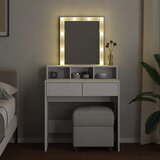  Toaletni stolić s LED svjetlima bijeli 80 x 41 x 144,5 cm | shoptok.hr