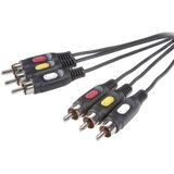 SpeaKa Professional Priključni kabel SpeaKa Professional\, 3 x moški cinch konektor/3 x m. cinch kon.\, črn\, 10, (20432323) Cene