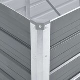  Vrtna sadilica od pocinčanog čelika 240 x 80 x 45 cm siva | shoptok.hr