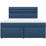  Krevet s oprugama i madracem plavi 180x200 cm od tkanine | shoptok.hr