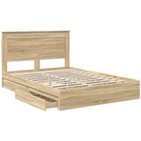  Krevet s od storage Sonoma hrast 140 x 200 cm Konstruirano drvo | shoptok.hr