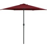  Vrtni suncobran s aluminijskom šipkom 270 x 246 cm bordo | shoptok.hr