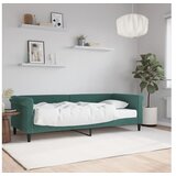 vidaXL Dnevna postelja z vzmetnico temno zelena 80x200 cm ža Cene