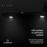 Klarstein Alina kuhinjska napa, 80 cm, 600 m³/h, Tiha, EEK A | shoptok.hr