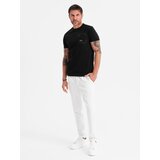 Ombre Men's cotton t-shirt with pocket - black | shoptok.hr
