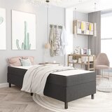 The Living Store Boxspring postelja temno siva iz blaga 80x200 cm - Boxspring Postelja, (21519325) | Shoptok.si