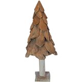 vidaXL Božično drevo z stojalom Rjava 90 cm Trdna tikovina | Shoptok.si