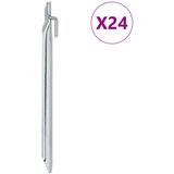 vidaXL Klini za šotor 24 kosov U oblika 25 cm Ø20 mm pocinkano jeklo Cene