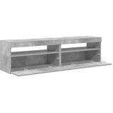 TV ormarići s LED svjetlima 2 kom boja betona 75 x 35 x 40 cm | Eponuda.ba