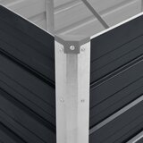  Povišena vrtna gredica antracit 240x80x77 cm pocinčani čelik | shoptok.hr
