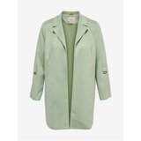 Only Light green lightweight coat for women in suede finish CARMAKOMA - Ladies | Shoptok.si