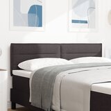 vidaXL Naslon za glavu Linijski dizajn Tamnosmeđi 140 cm Tkanina | shoptok.hr
