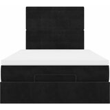  Otomanski krevet s madracima&LED crni 120x200cm baršunasti | Eponuda.com