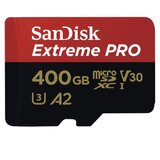 Sandisk Extreme Pro microSDXC 400GB + SD Adapter + Rescue Pro Deluxe 170MB/s A2 C10 V30 UHS-I U3 - SDSQXCZ-400G-GN6MA | Shoptok.si
