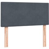 Box spring krevet s madracem tamnosivi 80 x 220 cm baršunasti | Eponuda.com