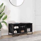 Ormarić za cipele crni 90 x 38 x 45,5 cm od konstruiranog drva | Eponuda.com