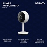 Deltaco SMART HOME WiFi kamera s senzorjem gibanja in dvosmernim zvokom, 2MP, IR nočna funkcija, ONVIF | Shoptok.si