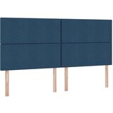  Krevet S LED lampica s uzglavljem Plava 200 x 200 cm tkanina | shoptok.hr