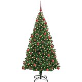 vidaXL Umestno božično drevo Zelena 180 cm PVC, jeklo in plastika | Shoptok.si