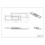 Globo stropna lampa led wilton 16 w, 1070 lm, cct 3000/4000/6000 k | shoptok.hr