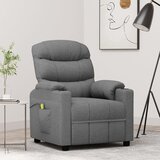  Masažna fotelja od tkanine svjetlosiva | shoptok.hr