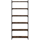  Regal za knjige sa 6 razina boja hrasta 80 x 30 x 188 cm drveni | shoptok.hr