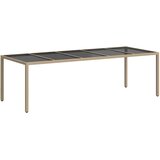  Stol za vrt Bež 250 x 100 x 75 cm poliratan | Eponuda.com
