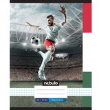 NEBULO šivan karo bilježnica s nogometnim hun uzorkom 87-32 A/4 | shoptok.hr