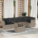 vidaXL 7-dijelni set vrtnih sofa svjetlosivi od poliratana Cijene