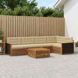  Set vanjskih sofa 6 kom. Prirodna i bež Poliester | shoptok.hr
