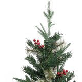  Božićno drvce sa šiškama zeleno 225 cm PVC i PE | shoptok.hr