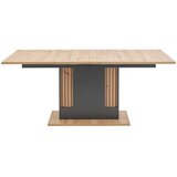 Modern Living Raztegljiva Miza Amare, Antracit, Barva Hrasta | Shoptok.si
