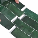  Subway pločica 50 pcs Tamnozelena 29 x 21 cm Poliuretan i PET | Eponuda.ba
