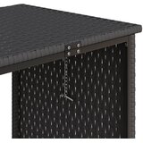  Vrtna sofa L-oblika sa stolom i jastucima crna od poliratana | shoptok.hr
