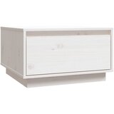 Maison Chic Klubska mizica - kavna mizica - Nizka mizica bela 55x56x32 cm trdna borovina, (21755411) Cene