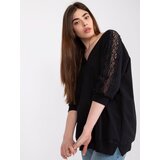 RUE PARIS Blouse-RV-BZ-7557.01-black | Shoptok.si
