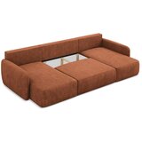 Makamii Sklopiva/s prostorom za odlaganje kutna garnitura od šenila boja terakote (u obliku slova "U") Lilo – | shoptok.hr