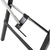  Prenosiva kozmetička stolica od umjetne kože 185 x 78 x 76 cm crna | Eponuda.ba