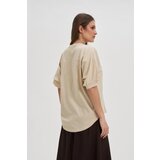 Marisse Beige Oversized Cotton Blouse | shoptok.hr