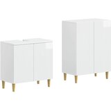  Set kupaonskih ormara od 2 dijela ARNHEM Bijela visokog sjaja | shoptok.hr