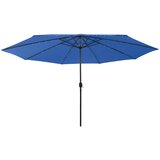  Vrtni suncobran s LED svjetlima 400 cm azurnoplavi | Eponuda.ba