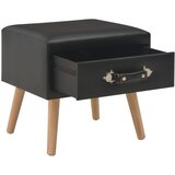  Noćni ormarići 2 kom crni 40 x 35 x 40 cm od umjetne kože | Eponuda.com