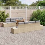  Vrtni Sofa Set Set od 7 Bež Poli Ratan | shoptok.hr