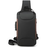  Torba preko ramena s USB punjenjem protiv krađe TO-25611 - Crna / Smeđa KP25611 Cijene