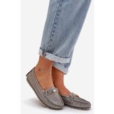 S. BARSKI Glitter Flat Moccasins Made Of Natural Leather D&A | shoptok.hr